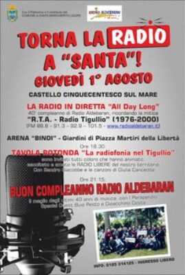 Grande festa a Santa Margherita per i 40 anni di Radio Aldebaran