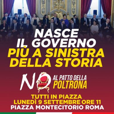 Berrino e Sartori a Roma contro il nuovo Governo