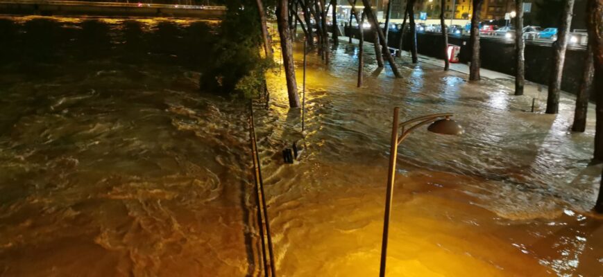 Entella esondato, chiuso il ponte di Comorga. Allerta prorogata. Le immagini