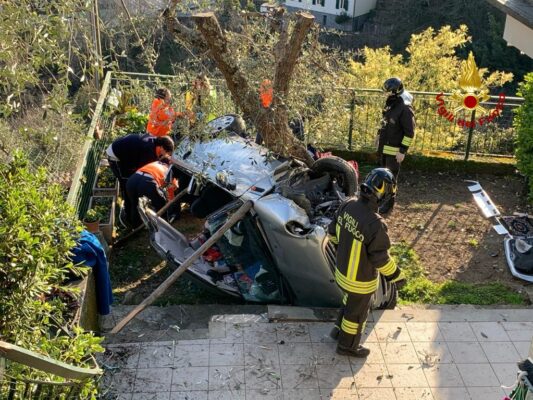 Grave incidente stradale a Rapallo
