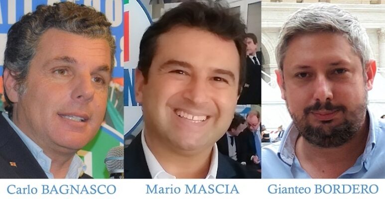 Carlo Bagnasco, Mario Mascia e Gianteo Bordero