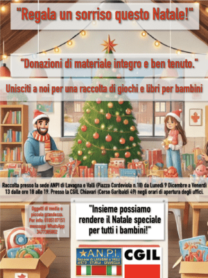 Locandina raccolta di Natale Locandina raccolta di Natale