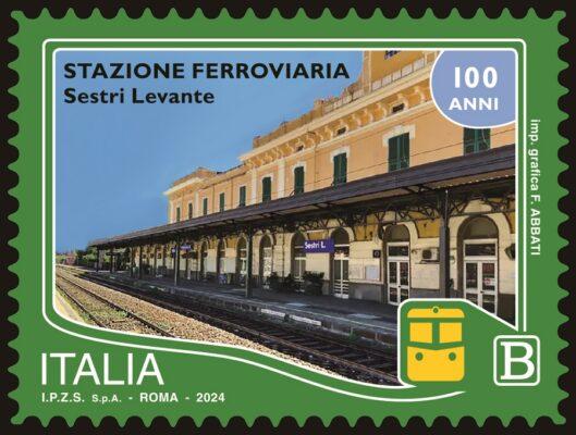 Francobollo stazione di Sestri Levante francobollo