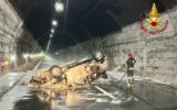 vigili fuoco incidente galleria sant'ambrogio autostrada
