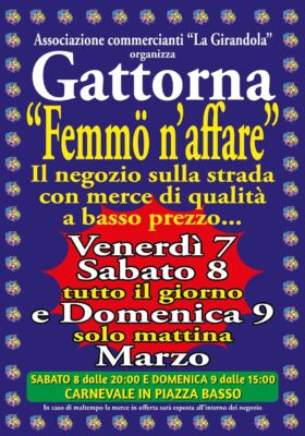 locandina gattorna femmo n'affare locandina gattorna femmo n'affare