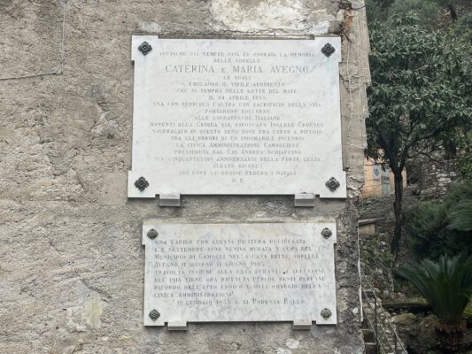 Targa Sorelle Avegno a San Fruttuoso UNO Targa Sorelle Avegno a San Fruttuoso UNO