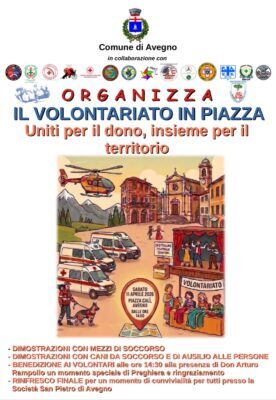 locandina avegno volontariato in piazza