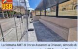 manifesto usb per nuova fermata autobus chiavari