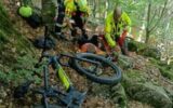 vigili fuoco soccorso ciclista monte aiona